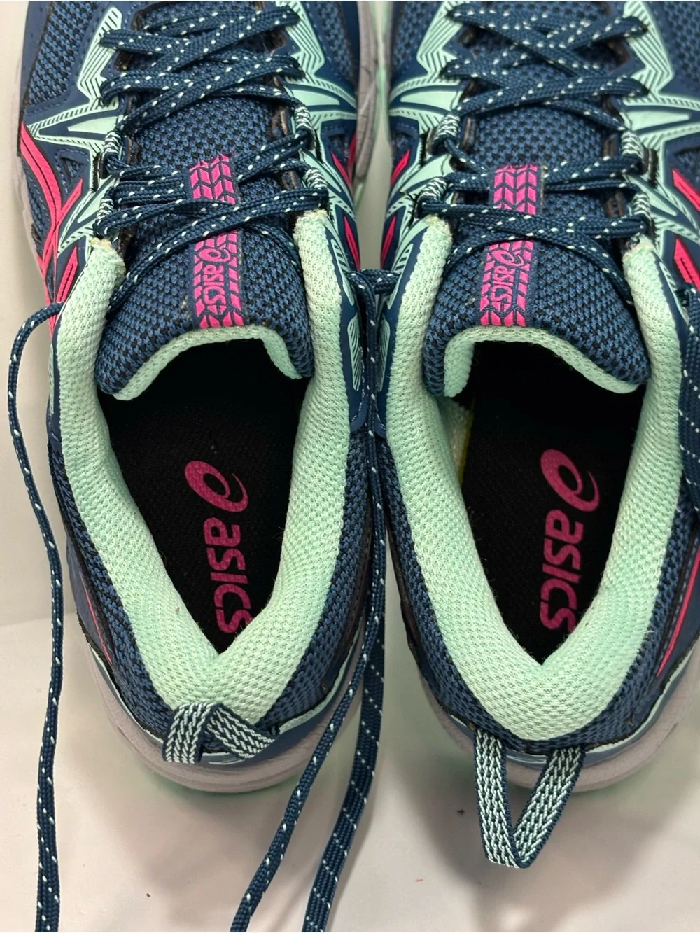 Asics Gel-Venture 8 Women's Size 8.5 Wide Shoes Mako Blue/Pink Glow Running Shoe
